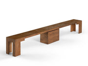 Transformer Table Transformer Bench in a modern wood design
