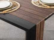 Transformer Table outdoor dining table with adjustable extension leaves and a durable outdoor finish