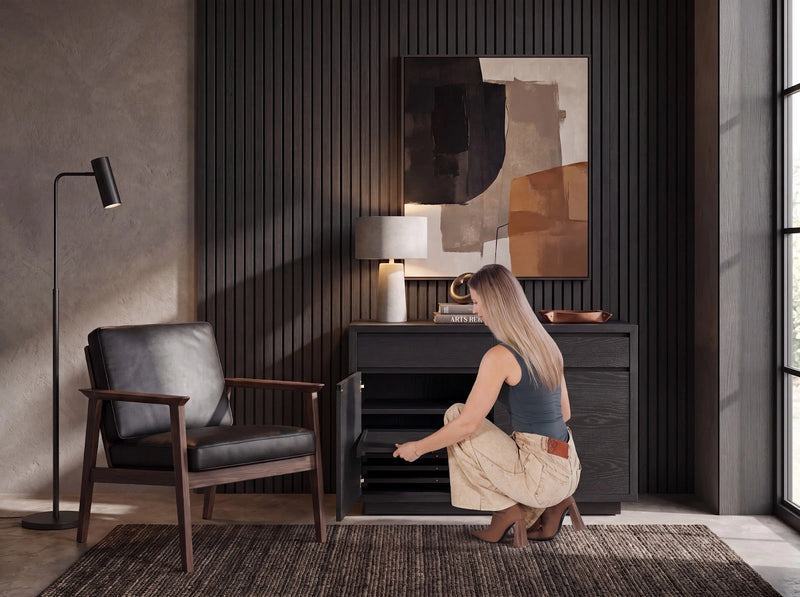 Transformer Table Transformer Sideboard buffet cabinet in modern wood design