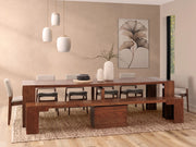 Transformer Table dining set with expandable dining table and matching chairs