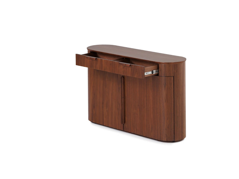 Transformer Table Eclipse sideboard buffet in a modern wood finish with spacious storage and sleek doors