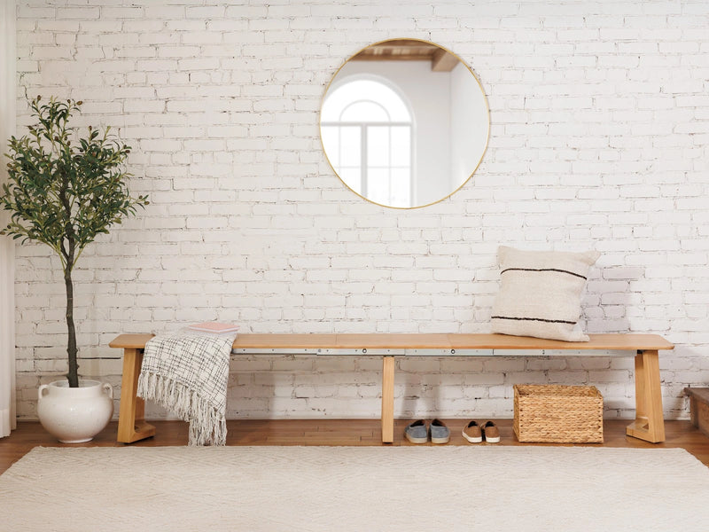 Transformer Table Nova Bench by Transformer Table, modern upholstered bench with clean lines