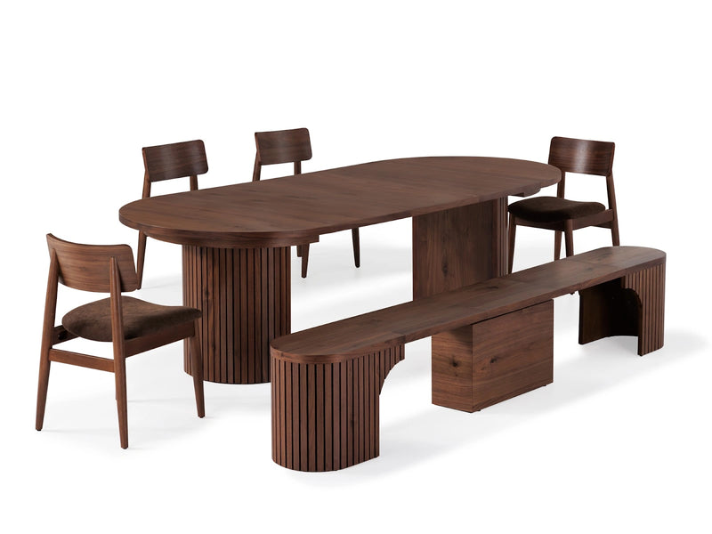 Transformer Table round dining set with round wood table and matching chairs
