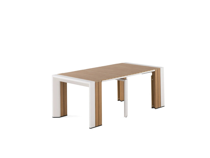 Transformer Table outdoor dining table by Transformer Table, shown in an extended configuration