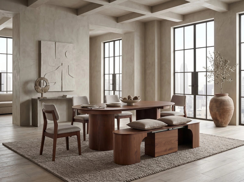 Transformer Table Eclipse dining set by Transformer Table, featuring a modern dining table and matching chairs