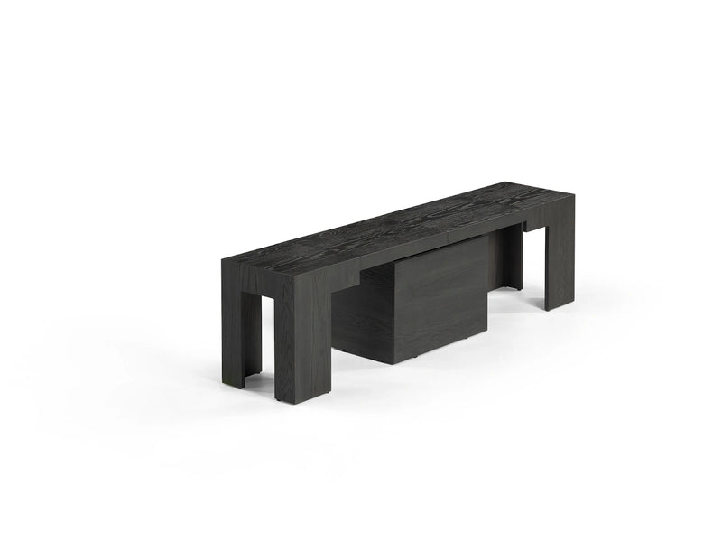 Transformer Table Transformer Bench in a modern design, shown from the front against a plain background