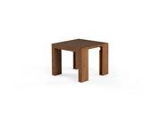 Transformer Table dining table in natural wood finish, shown extended for seating versatility
