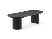 Transformer Table round dining table with expandable design and wood finish