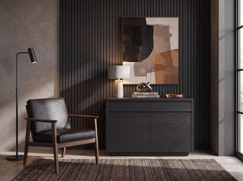 Transformer Table Transformer Sideboard buffet cabinet in a modern wood finish