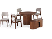 Transformer Table Eclipse dining set with expandable dining table and matching chairs in modern finish