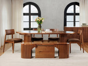 Transformer Table round dining set with expandable round table and matching dining chairs