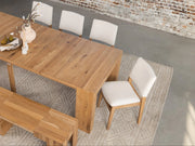 Transformer Table dining set with expandable dining table and matching chairs in a modern finish