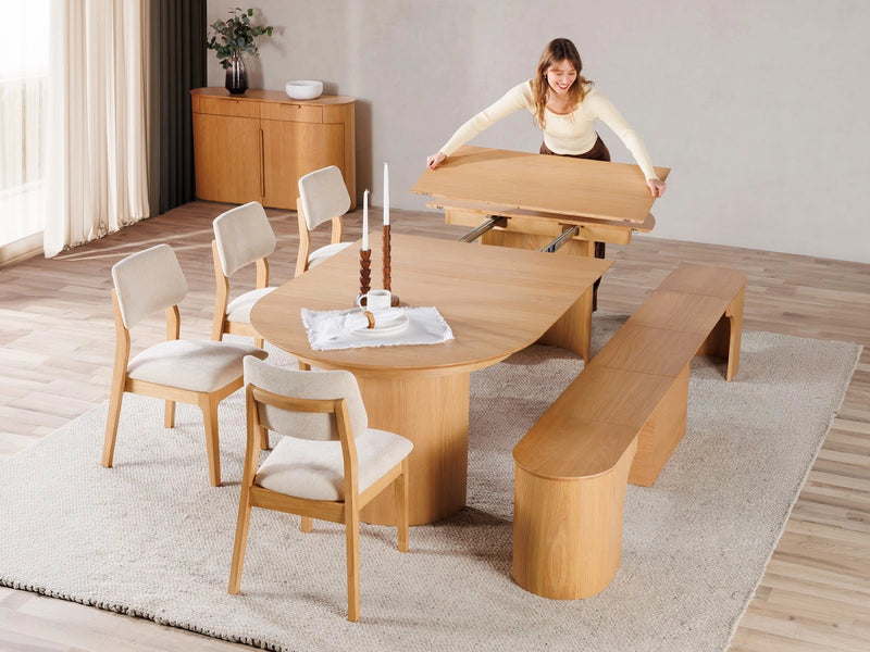 Transformer Table Eclipse dining set by Transformer Table, showcasing expandable dining table and chairs