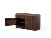 Transformer Table round sideboard buffet in a modern design for dining and storage