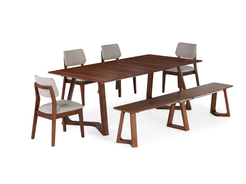 Transformer Table Nova dining set in a modern dining room setup