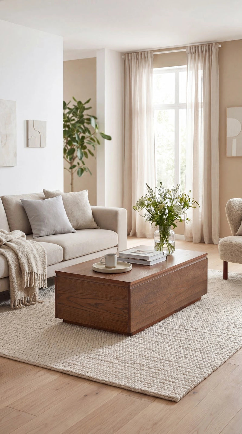 Transformer Table Transformer Coffee Table in compact rectangular wood design