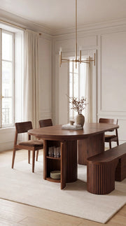 Transformer Table round dining set with expandable round table and matching dining chairs