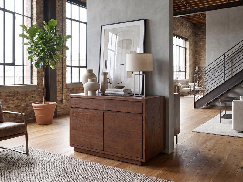 Transformer Table Transformer Sideboard buffet cabinet with modern design and ample storage shelving