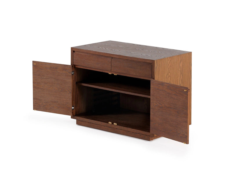 Transformer Table sideboard buffet in a modern design, shown in a neutral finish