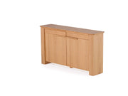 Transformer Table Nova sideboard buffet in modern wood finish with spacious storage compartments