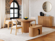 Transformer Table Eclipse dining set with expandable dining table and matching chairs in a modern design