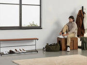 Transformer Table Transformer Bench in neutral finish, shown as a versatile seating bench