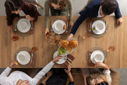 Transformer Table expandable dining table in natural wood finish