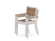 Transformer Table outdoor dining chair in a durable black finish for patio seating