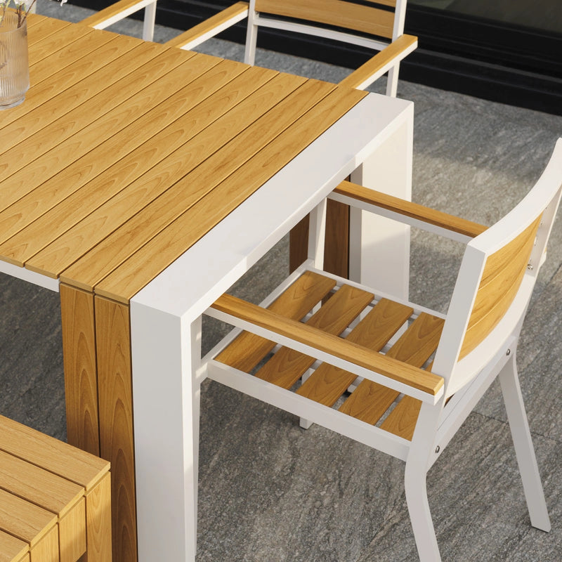 Transformer Table outdoor dining table by Transformer Table in expanded configuration