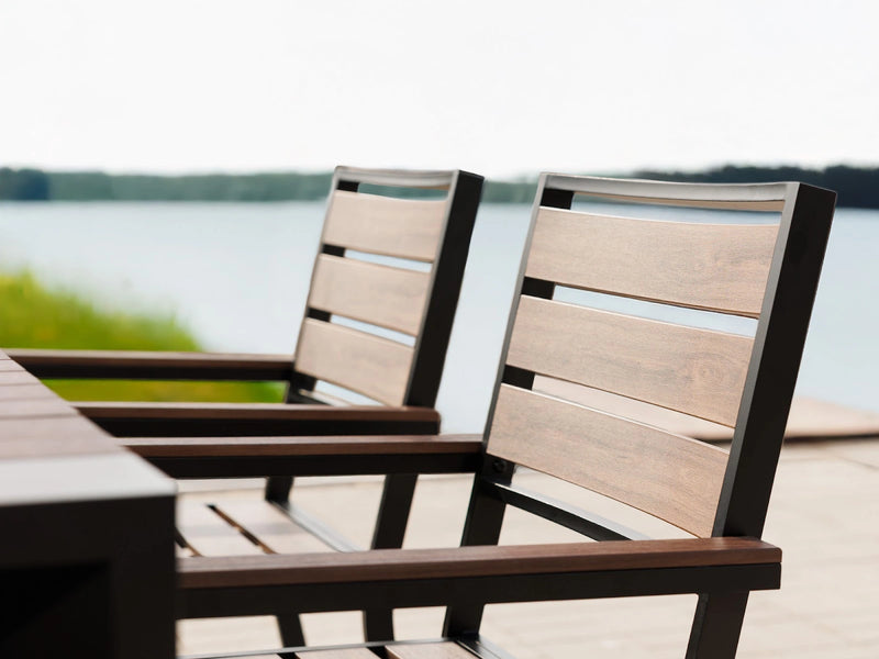 Transformer Table outdoor dining chair in a modern design, shown against a white background