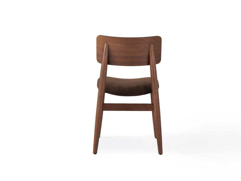Transformer Table round dining chair in a modern design, shown from the side