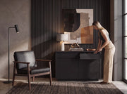 Transformer Table sideboard buffet cabinet in a modern design for dining room storage