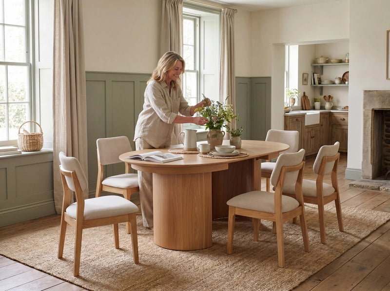 Transformer Table Eclipse dining table by Transformer Table, shown in a sleek contemporary design