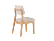 Transformer Table Eclipse dining chair in a modern silhouette, shown in profile angle